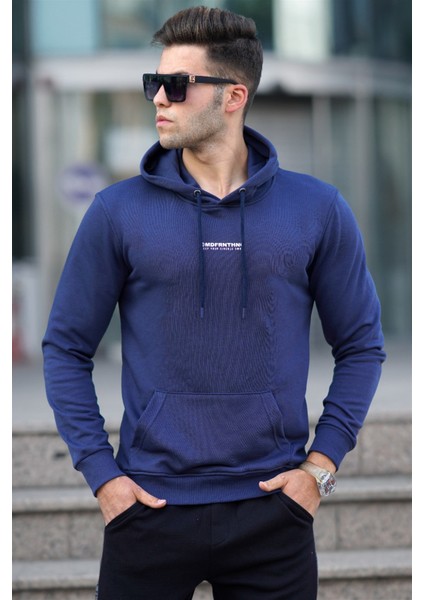 Lacivert Baskılı Sweatshirt 5306