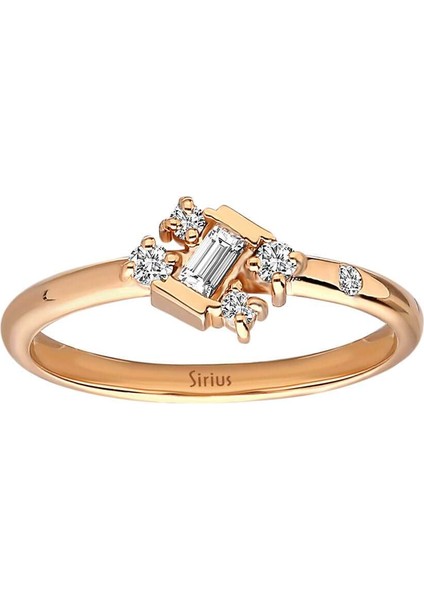 Rose Baget Pırlanta Yüzük 0442R0010