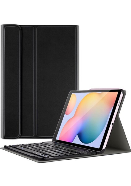 Samsung Galaxy Tab S6 Lite P610 10.4 Inch Tablet Bluetooth Klavyeli Standlı Kılıf - Bkk1