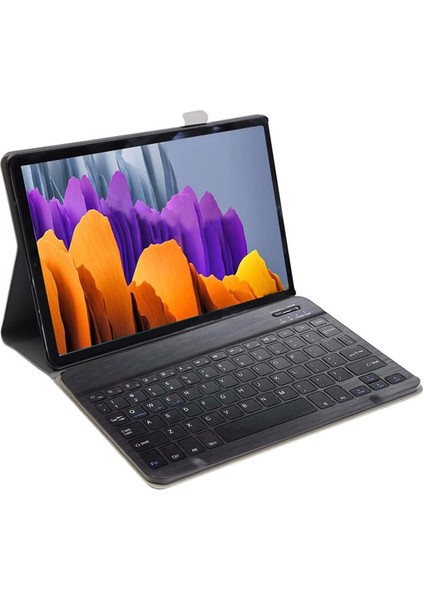 Samsung Galaxy Tab S7 T870 Tablet Bluetooth Klavyeli Standlı Kılıf - Bkk1