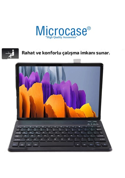Samsung Galaxy Tab S7 T870 Tablet Bluetooth Klavyeli Standlı Kılıf - Bkk1