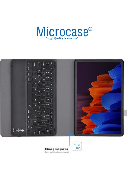Samsung Galaxy Tab S7 Plus T970 T976 Tablet Bluetooth Klavyeli Standlı Kılıf - Bkk1 modelleri