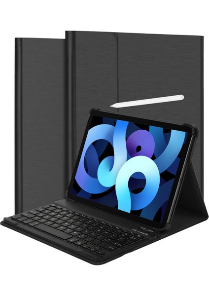 iPad Air 4.nesil 10.9 Inch 2020 Bluetooth Klavyeli Standlı Kılıf - Bkk1