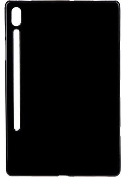 Samsung Galaxy Tab S7 Fe Lte 12.4 2021 SM-T735C SM-T735 T736 T730 Silikon Kılıf - Siyah