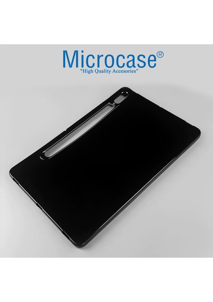 Samsung Galaxy Tab S7 Fe Lte 12.4 2021 SM-T735C SM-T735 T736 T730 Silikon Kılıf - Siyah fiyatları