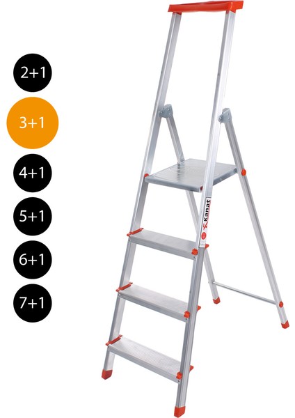 Alüminyum Merdiven 3+1 Basamak