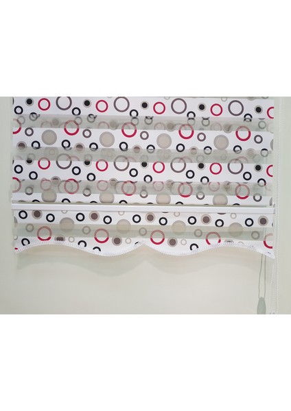 Halka Desen Baskılı Genç ve Çocuk Odası Zebra Stor Perde EP4430112 fırsatları