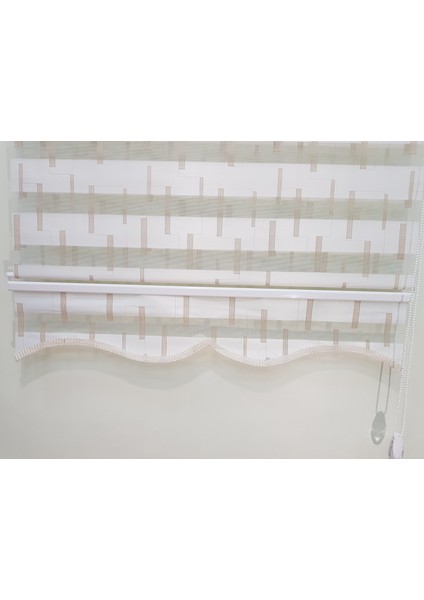 Nakış İşleme Desenli Salon Zebra Stor Perde EP4430150 fırsatları