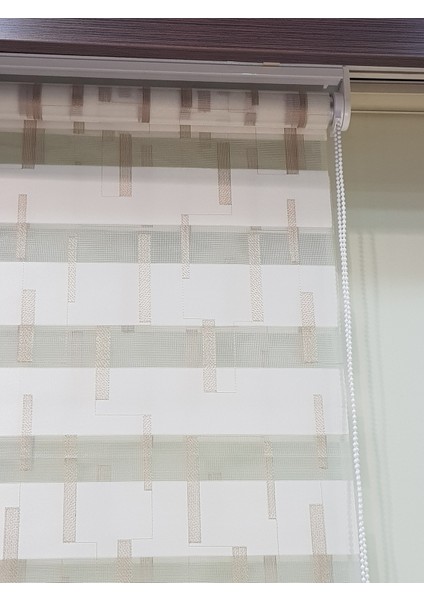 Nakış İşleme Desenli Salon Zebra Stor Perde EP4430150 indirimleri