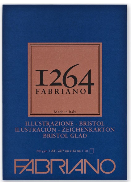 Brıstol Paper 200 gr A3 50 Yaprak Markör Bloğu F19100655