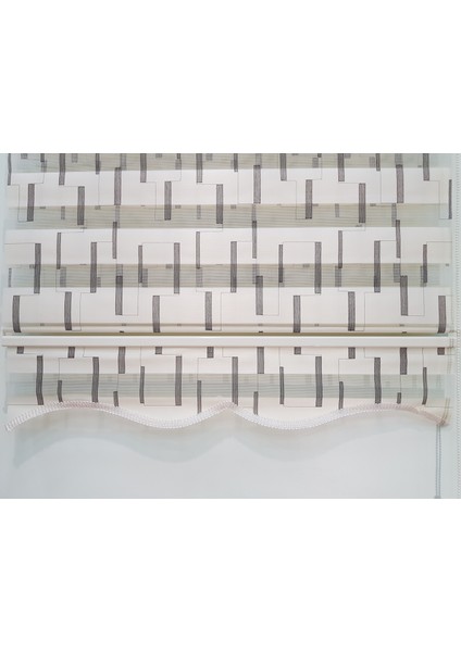 Nakış İşleme Desenli Salon Zebra Stor Perde EP4430150 fırsatları