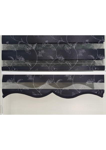 Çiçek Desen Nakış İşlemeli Zebra Stor Perde EP4430162 fırsatları