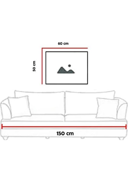 50 x 60 cm Mavi Balık Desenli Cam Tablo 4 mm Temperli Camdır