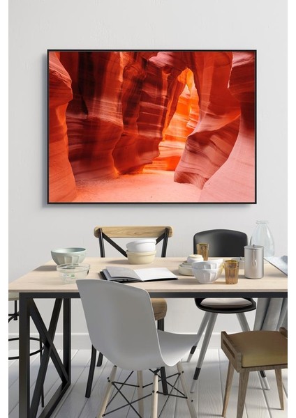 50 x 60 cm Kanyon Desenli Cam Tablo 4 mm Temperli Camdır