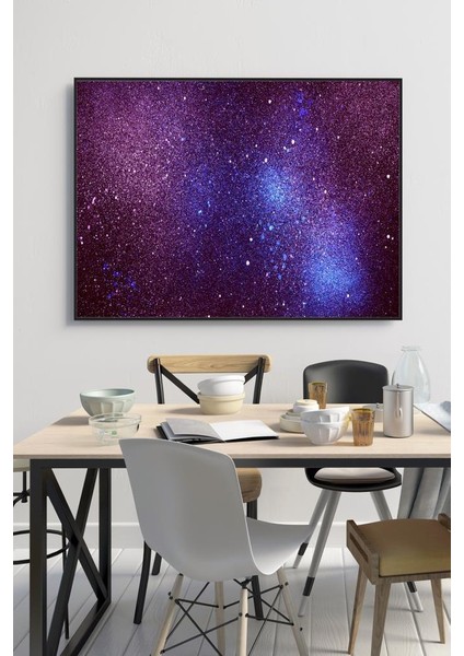 50 x 60 cm Galaxy Desenli Cam Tablo 4 mm Temperli Camdır
