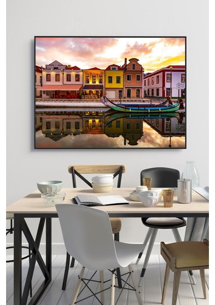 50 x 60 cm Aveiro Desenli Cam Tablo 4 mm Temperli Camdır