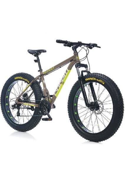 Zengo 26 Jant Fat Bike H.disk Fren 21V K:16 Gri-Yeşil