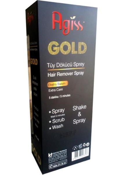 Agiss Extra Tüy Dökücü Sprey Gold - 36883