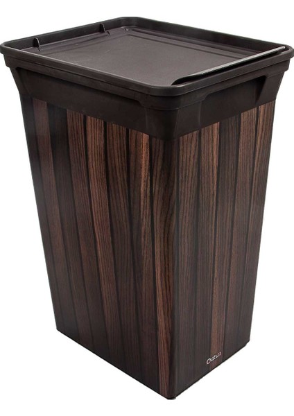 Trashbin Darkwood 40 L Plastik Çöp Kovası