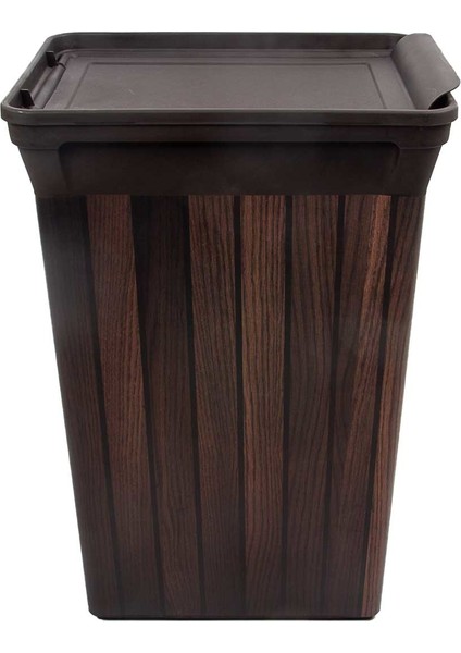 Trashbin Darkwood 40 L Plastik Çöp Kovası