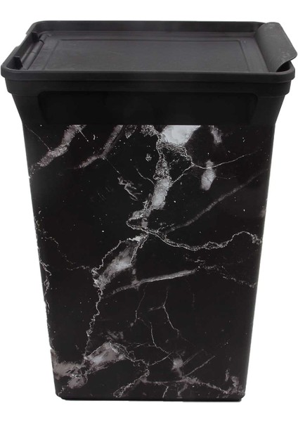 Trashbin Black Marble 40 L Plastik Çöp Kovası fiyatları