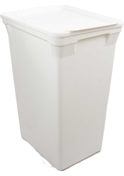 Trashbin Beyaz 40 L Plastik Çöp Kovası