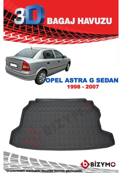 Opel Astra G Sedan 1998-2007 3D Bagaj Havuzu