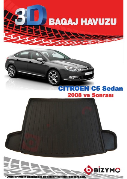 Citroen C5 Sedan 2008 Ve Sonrası 3D Bagaj Havuzu fiyatları