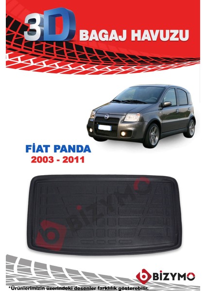 Fiat Panda 2003-2011 3D Bagaj Havuzu fiyatları