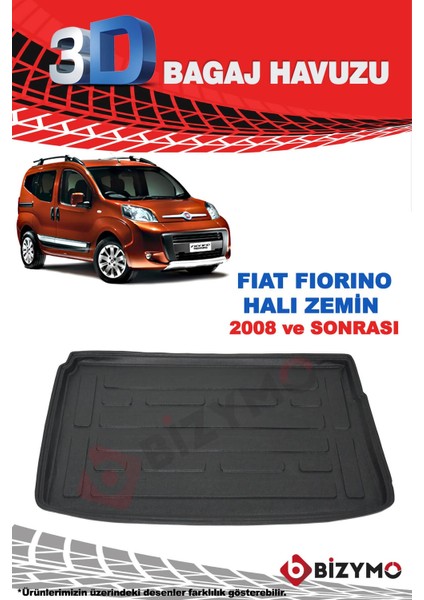 Citroen Nemo 2008 Ve Sonrası 3D Bagaj Havuzu