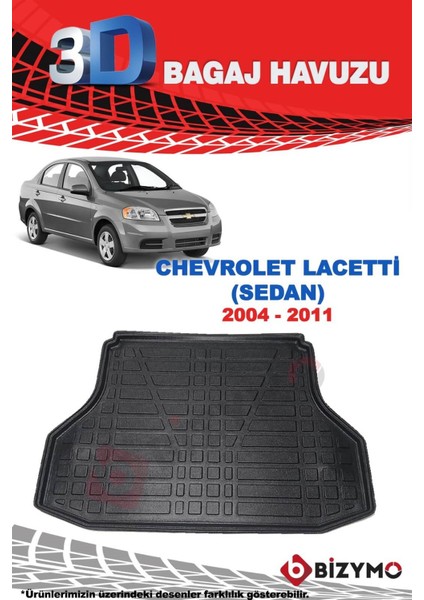 Chevrolet Lacetti Sedan 2004-2011 3D Bagaj Havuzu fiyatları
