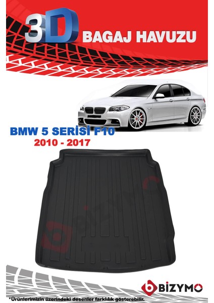 Bmw 5 Serisi F10 Sedan 2010-2017 3D Bagaj Havuzu fiyatları