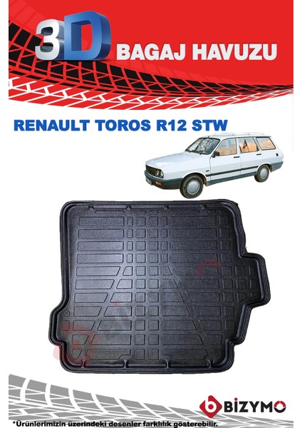 Renault R12 Toros Station Wagon 3D Bagaj Havuzu fiyatları
