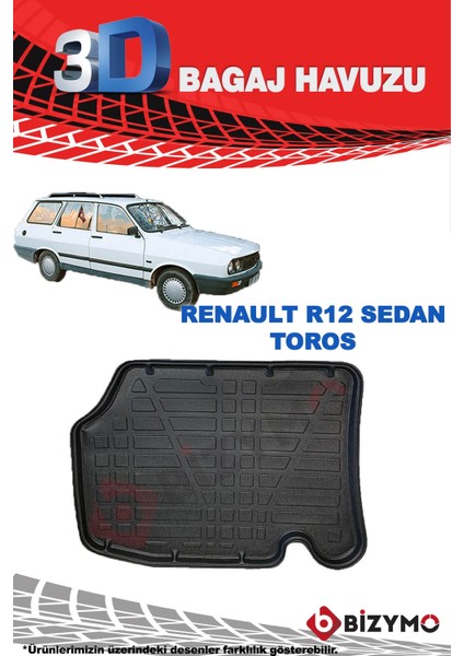 Renault R12 Sedan Toros 3D Bagaj Havuzu