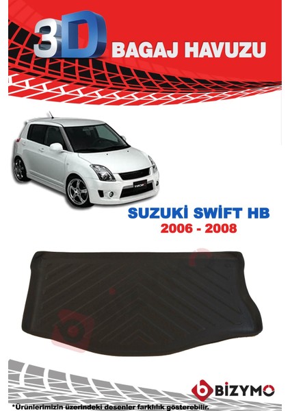 Suzuki Swift Hb 2006-2008 3D Bagaj Havuzu