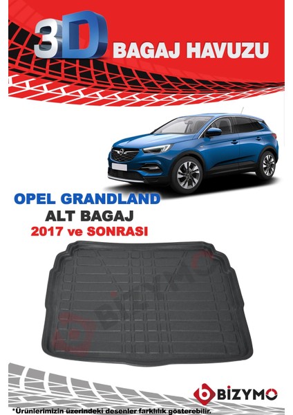 Peugeot 3008 2016 Ve Sonrası (Alt Kısım) 3D Bagaj Havuzu