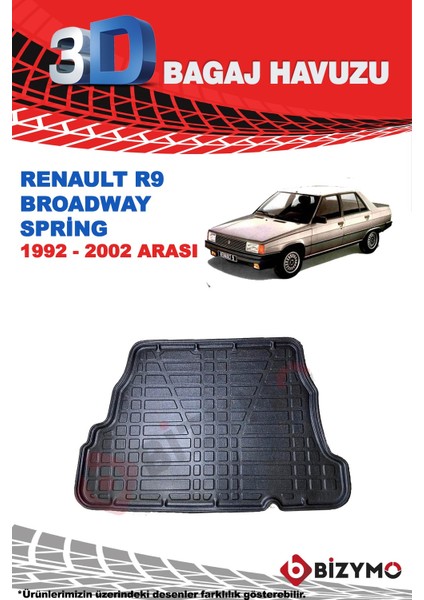 Renault R9 Sedan Broadway Fairway Spring 3D Bagaj Havuzu