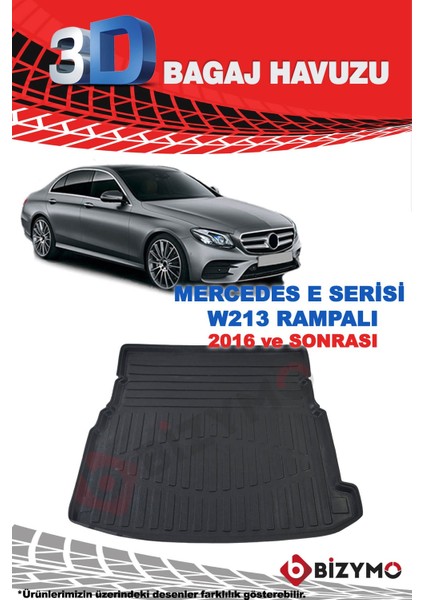 Mercedes E Serisi W213 Rampali 2016 Ve Sonrası 3D Bagaj Havuzu fiyatları