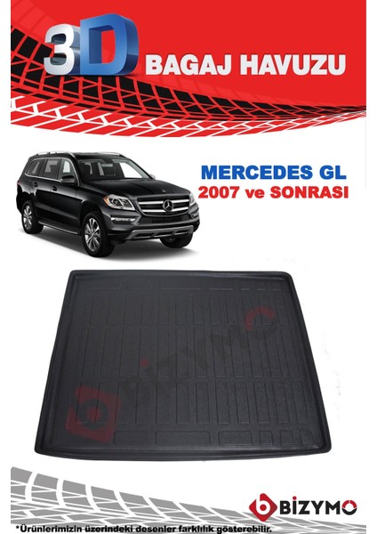 Mercedes Gl 2007 Ve Sonrası 3D Bagaj Havuzu