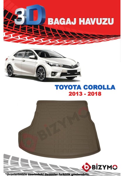 Toyota Corolla Sedan 2013-2018 Bej Bagaj Havuzu fiyatları