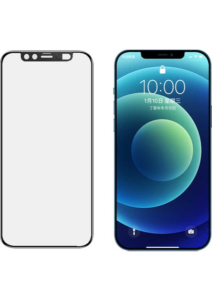 Apple iPhone 12 Pro Secret Temperli Cam Ekran Koruyucu Siyah