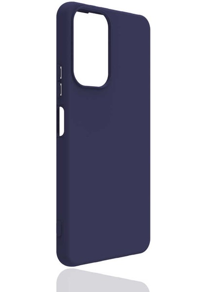 Xiaomi Redmi Note 10 Pro Kılıf Mat Renkli Yumuşak Kalın Sağlam Silikon Kılıf Biye Lacivert