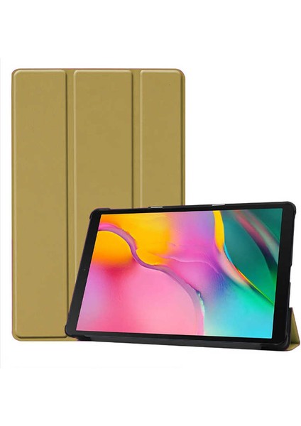 Samsung Galaxy Tab A 8.0 (2019) T290 Smart Cover Katlanabilir Standlı Tablet Akıllı Kapak Altın