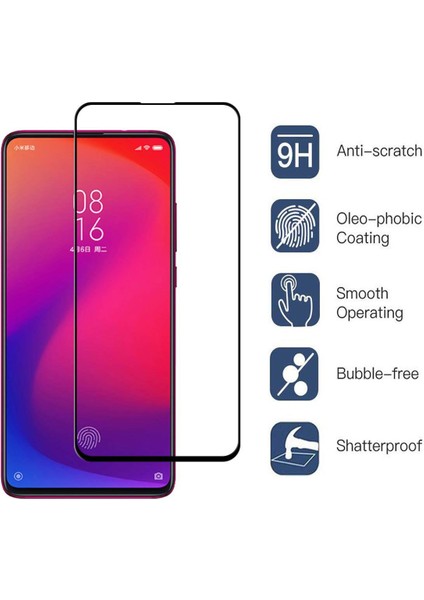 Redmi K20 Pro (Mi 9t) 6d Full Nano Kırılmaz Cam Ekran Koruyucu Plastik ve Cam Karışımı