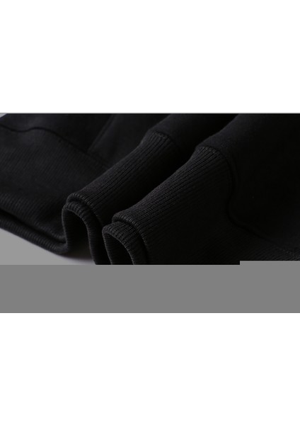 Doctor Who Logo Baskılı Siyah Kadın Örme Kapşonlu Sweatshirt Uzun Kol modelleri