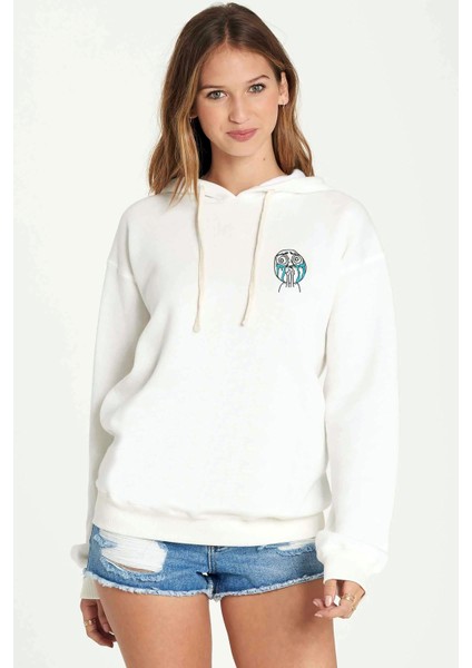 Memes Crying Memes Ağlayan Yüz Troll Baskılı Beyaz Kadın Örme Kapşonlu Sweatshirt Uzun Kol