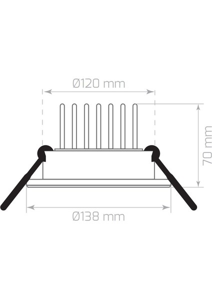 9X1W 3000K 765LM Sıva Altı LED Armatür-Sarı Işık