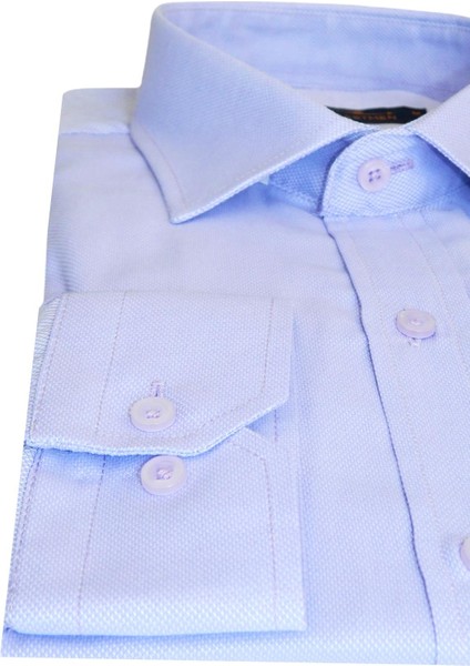 Erkek Gömlek Uzun Kol Silim Fit Armürlü BGL-ST01462