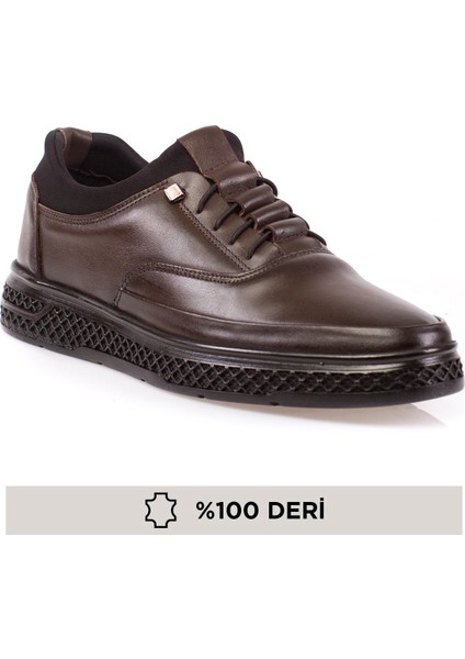 Deri Erkek Lastikli 4 Mevsim Ayakkabı