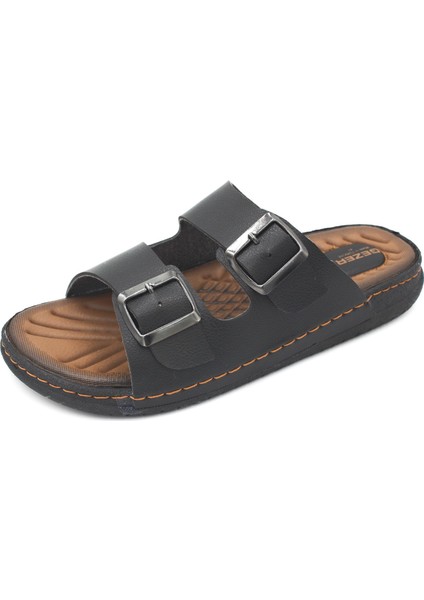 Ayarlanabilir Çift Toka, Dikişli, Anatomik Taban Günlük Erkek Terlik modelleri